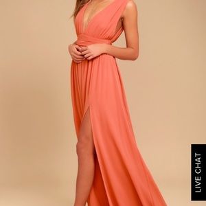 Rusty Rose LuLus Dress